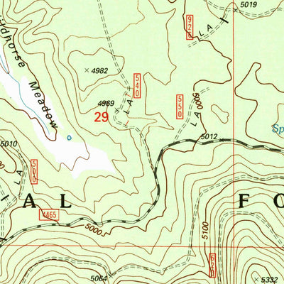 United States Geological Survey Fuego Mountain, OR (1998, 24000-Scale) digital map