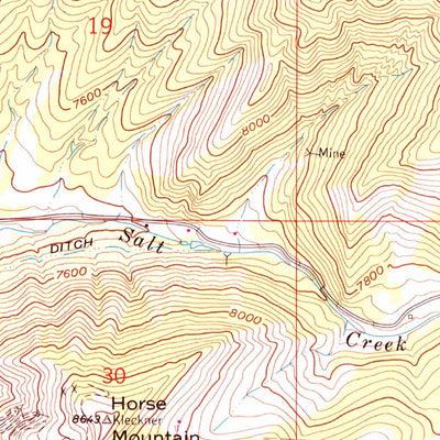 United States Geological Survey Fulford, CO (1962, 24000-Scale) digital map