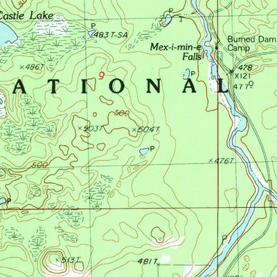 United States Geological Survey Fuller, MI (1982, 25000-Scale) digital map