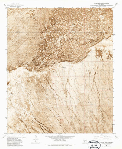 United States Geological Survey Fuller Ranch, NM (1981, 24000-Scale) digital map