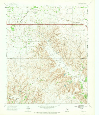 United States Geological Survey Fuller, TX-OK (1963, 24000-Scale) digital map