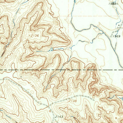 United States Geological Survey Fuller, TX-OK (1963, 24000-Scale) digital map