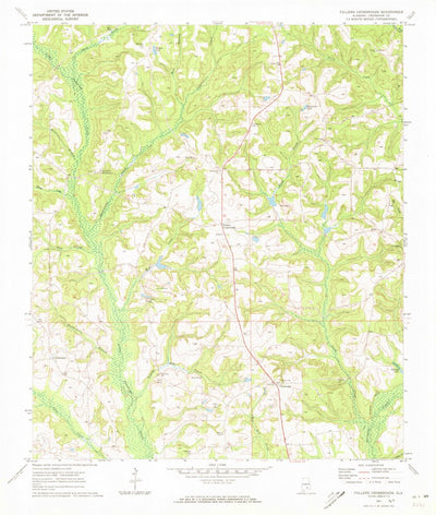 United States Geological Survey Fullers Crossroads, AL (1971, 24000-Scale) digital map