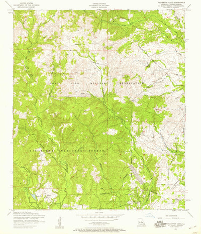 United States Geological Survey Fullerton Lake, LA (1954, 24000-Scale) digital map