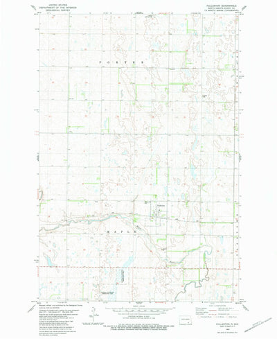 United States Geological Survey Fullerton, ND (1982, 24000-Scale) digital map