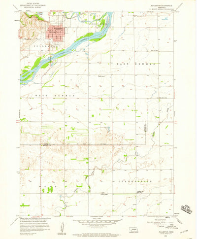 United States Geological Survey Fullerton, NE (1958, 24000-Scale) digital map