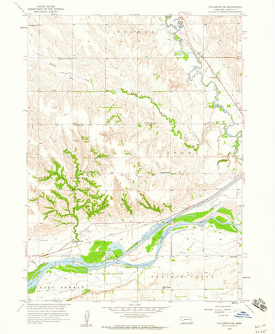 United States Geological Survey Fullerton NE, NE (1958, 24000-Scale) digital map