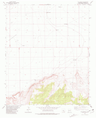 United States Geological Survey Fullerton, NM (1981, 24000-Scale) digital map