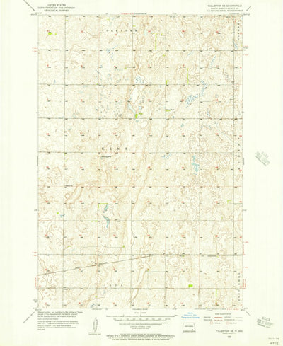 United States Geological Survey Fullerton SE, ND (1955, 24000-Scale) digital map