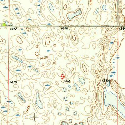 United States Geological Survey Fullerton SE, ND (1955, 24000-Scale) digital map
