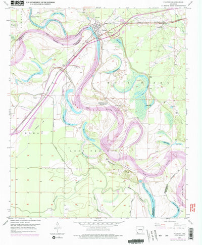 United States Geological Survey Fulton, AR (1951, 24000-Scale) digital map