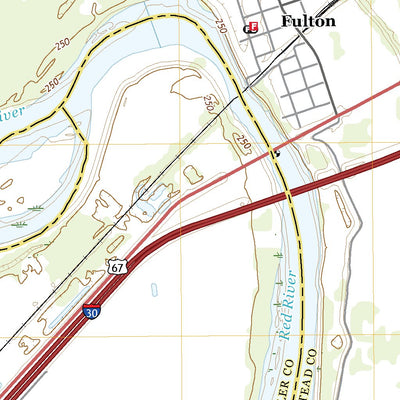 United States Geological Survey Fulton, AR (2020, 24000-Scale) digital map
