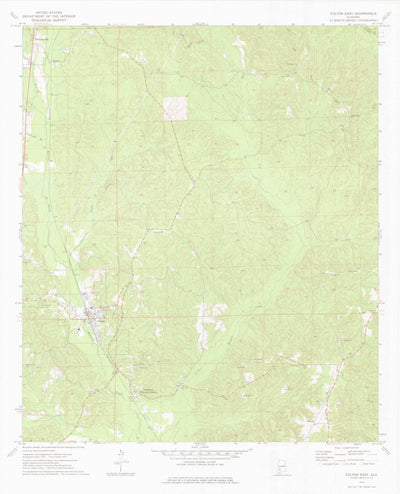 United States Geological Survey Fulton East, AL (1973, 24000-Scale) digital map