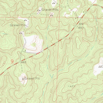 United States Geological Survey Fulton East, AL (1973, 24000-Scale) digital map