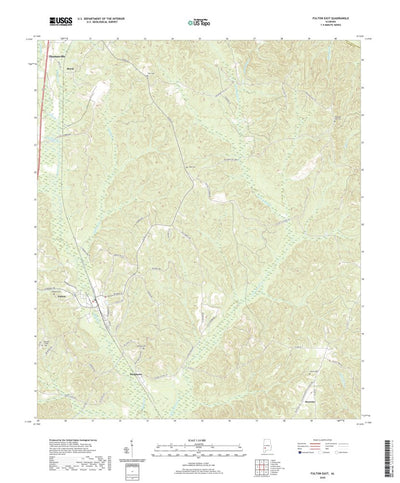 United States Geological Survey Fulton East, AL (2020, 24000-Scale) digital map