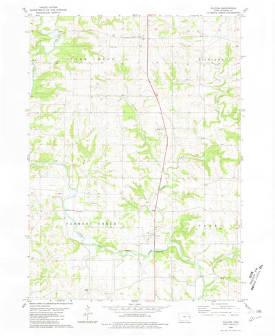 United States Geological Survey Fulton, IA (1980, 24000-Scale) digital map