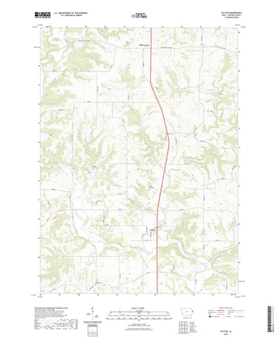 United States Geological Survey Fulton, IA (2022, 24000-Scale) digital map