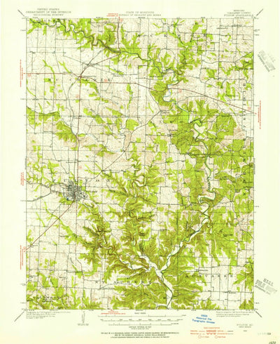 United States Geological Survey Fulton, MO (1928, 62500-Scale) digital map