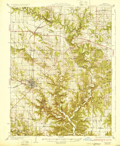 United States Geological Survey Fulton, MO (1931, 62500-Scale) digital map