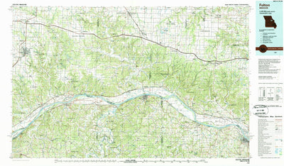 United States Geological Survey Fulton, MO (1985, 100000-Scale) digital map