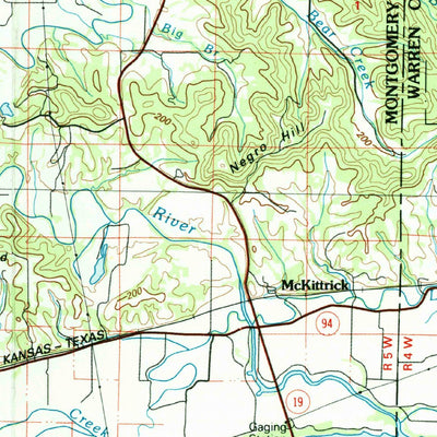 United States Geological Survey Fulton, MO (1985, 100000-Scale) digital map