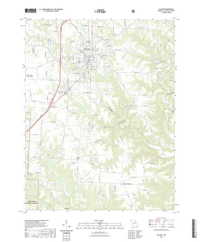 United States Geological Survey Fulton, MO (2021, 24000-Scale) digital map