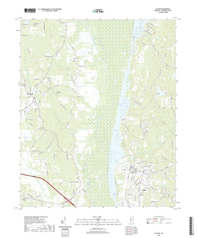 United States Geological Survey Fulton, MS (2021, 24000-Scale) digital map