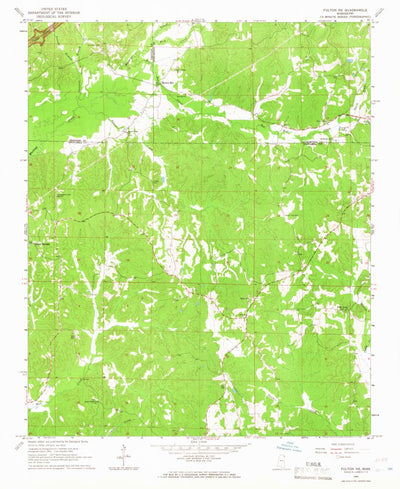 United States Geological Survey Fulton NE, MS (1965, 24000-Scale) digital map