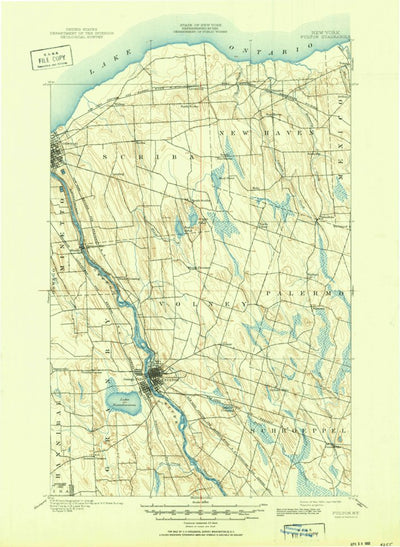 United States Geological Survey Fulton, NY (1900, 62500-Scale) digital map