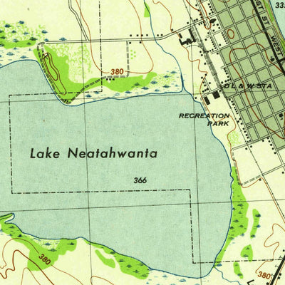 United States Geological Survey Fulton, NY (1943, 31680-Scale) digital map