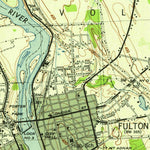 United States Geological Survey Fulton, NY (1943, 31680-Scale) digital map