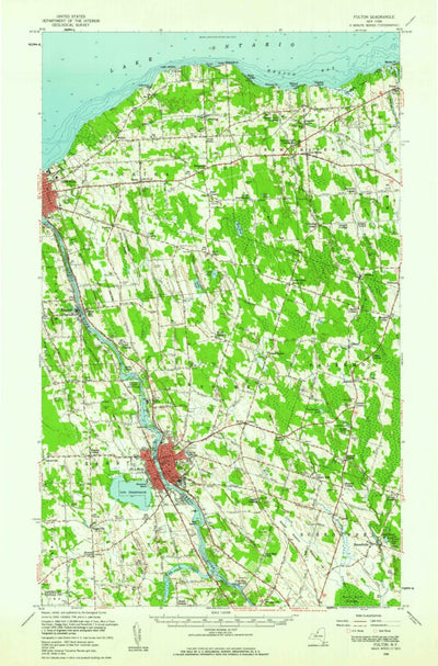 United States Geological Survey Fulton, NY (1956, 62500-Scale) digital map