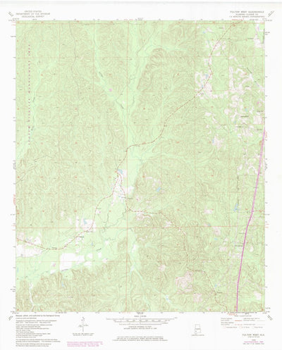 United States Geological Survey Fulton West, AL (1978, 24000-Scale) digital map