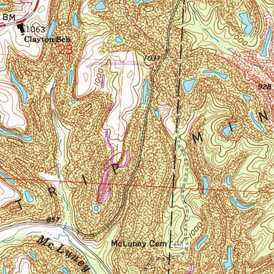 United States Geological Survey Fultonham, OH (1992, 24000-Scale) digital map