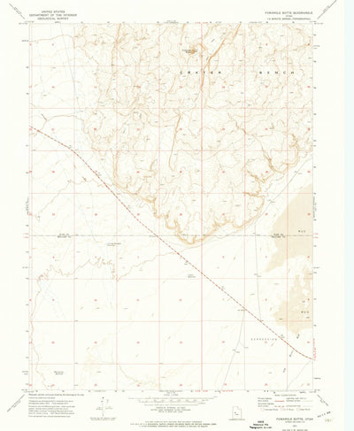 United States Geological Survey Fumarole Butte, UT (1971, 24000-Scale) digital map