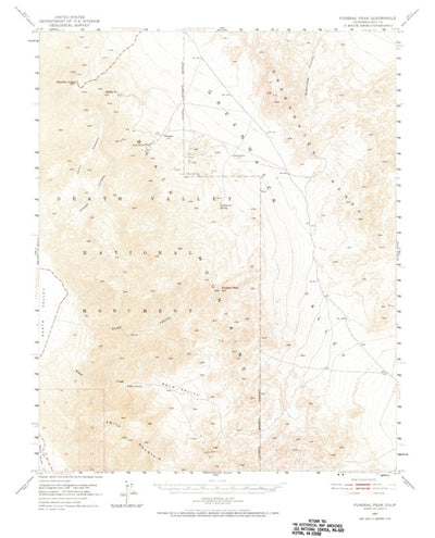 United States Geological Survey Funeral Peak, CA (1951, 62500-Scale) digital map