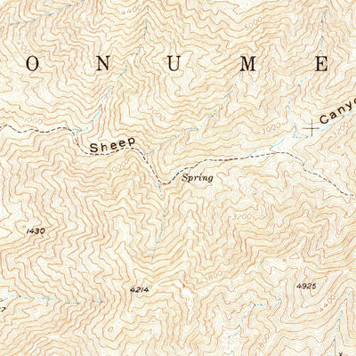 United States Geological Survey Funeral Peak, CA (1951, 62500-Scale) digital map