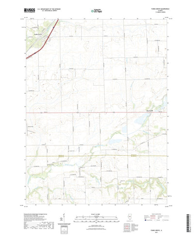 United States Geological Survey Funks Grove, IL (2021, 24000-Scale) digital map