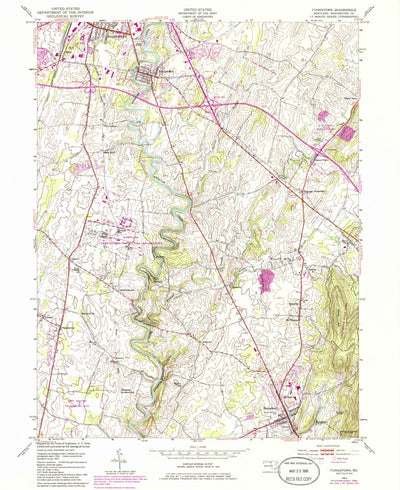 United States Geological Survey Funkstown, MD (1953, 24000-Scale) digital map