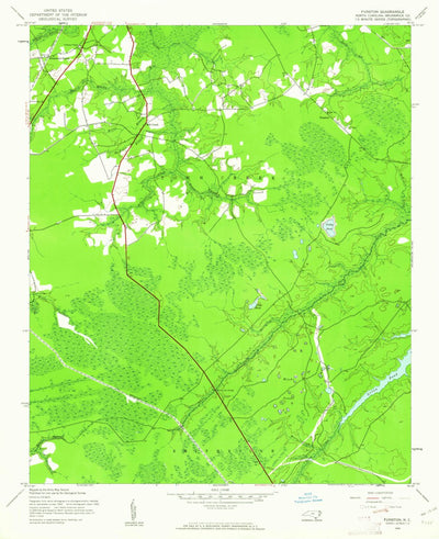 United States Geological Survey Funston, NC (1943, 24000-Scale) digital map