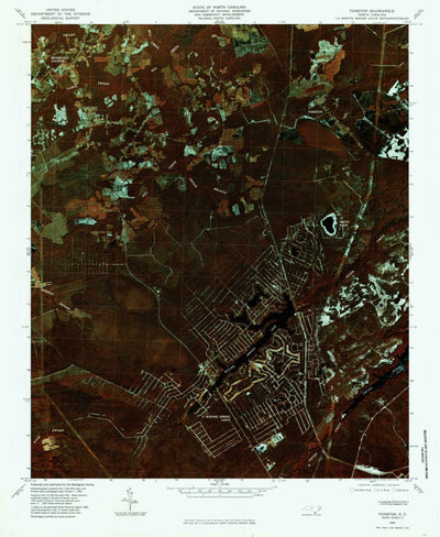United States Geological Survey Funston, NC (1980, 24000-Scale) digital map