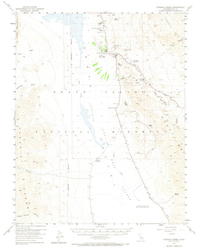 United States Geological Survey Furnace Creek, CA (1952, 62500-Scale) digital map