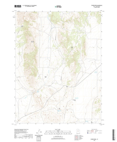 United States Geological Survey Furner Ridge, UT (2020, 24000-Scale) digital map