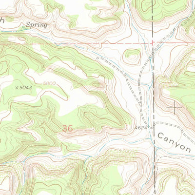 United States Geological Survey Furnish Canyon East, CO-NM-OK (1978, 24000-Scale) digital map