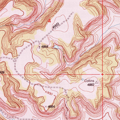 United States Geological Survey Furnish Canyon East, CO-NM-OK (1996, 24000-Scale) digital map