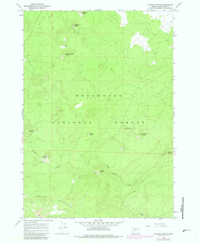 United States Geological Survey Fuzztail Butte, OR (1967, 24000-Scale) digital map