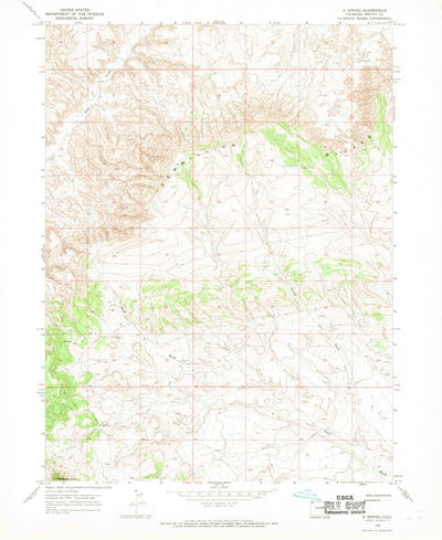 United States Geological Survey G Spring, CO (1966, 24000-Scale) digital map