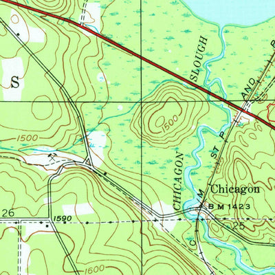 United States Geological Survey Gaastra, MI-WI (1944, 24000-Scale) digital map