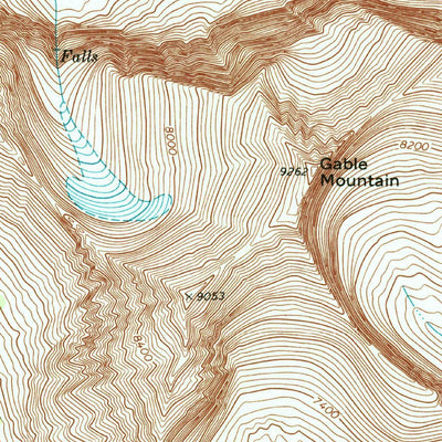 United States Geological Survey Gable Mountain, MT (1968, 24000-Scale) digital map