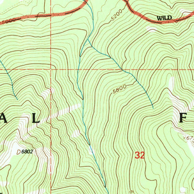 United States Geological Survey Gable Peaks, MT (1994, 24000-Scale) digital map